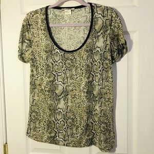 Gerard Darel Snake Skin Print Top